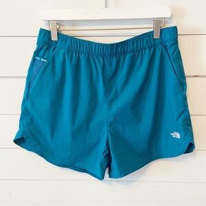 The North Face Womens Class V Pathfinder Pull-On Short In Teal/Blue Size Large